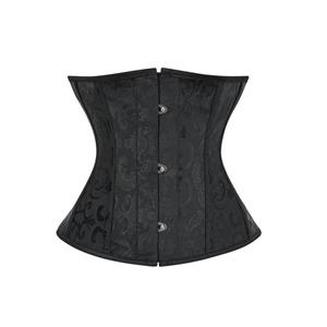 26 Spiral Steel Boned Brocade Corset N23657