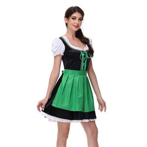 German Munich Beer Festival Stage Performance Costume Maid Costume Short-Sleeved Dress N23564