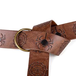 Viking Renaissance Leather Belt Medieval Style Waist Cinch for Costume Accessories N23696