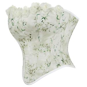 Matcha Color Women's Upper Body Tube Top Corset Palace Body Shaping Lace Corset  N23632