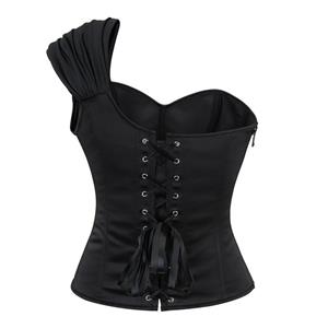 Gothic One-Shoulder Retro European And American Style Women's Waistcoat Shaping Top N23650