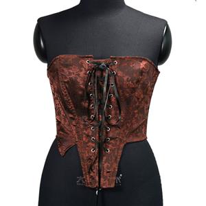 Women's Jacquard Strapless Renaissance Corset Top N23667