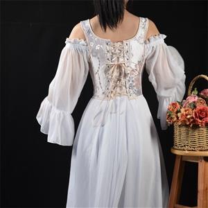 Bustier Tops for Women Renaissance Floral Lace Up Bodyshaper Corset ? N23621