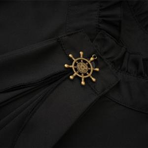 Men's pleated shirt medieval shirt steampunk victorian top underneath for halloween costume N23528