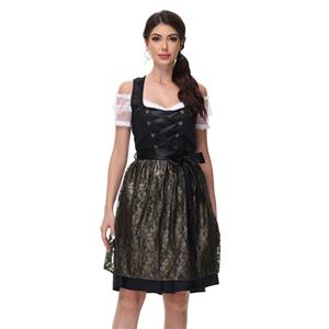 Women's Pretty Girl Wide Straps Dress Bavarian Costume N23548