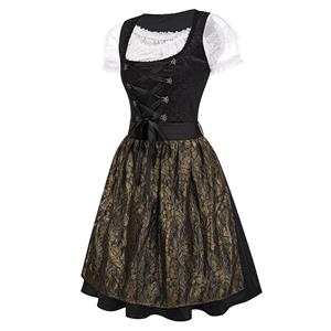 Women's Pretty Girl Wide Straps Dress Bavarian Costume N23548