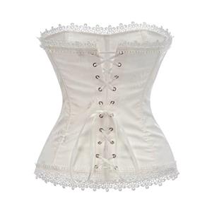 Women's White Lace Waisted Palace Shapewear N23574