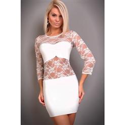 white lace minidress C5839