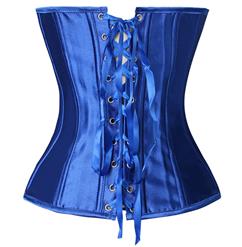 Blue flowers corset N1323