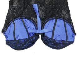 Blue Bra In Lace Babydoll N6658